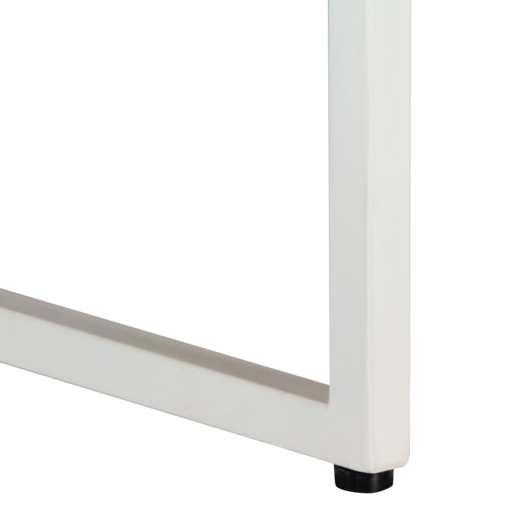 Mesa De Centro De Madera Maciza De Mango 110x110x36 Cm_3