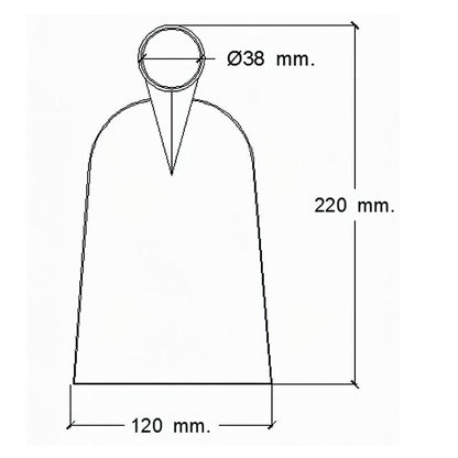 Azada Forjada Sin Mango 219/  750 Gramos