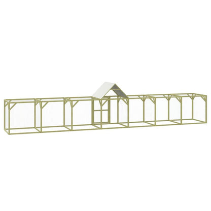 Vidaxl Gallinero Madera Maciza De Pino Impregnada 700x100x150 Cm_4