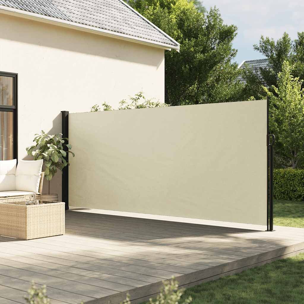Vidaxl Toldo Lateral Retráctil Crema 160x500 Cm_1
