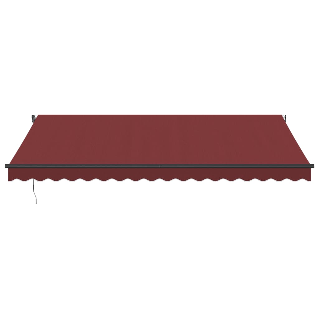 Toldo Retráctil Automático Con Leds Burdeos 450x350 Cm_3
