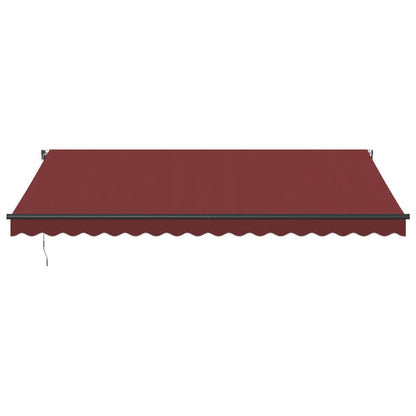 Toldo Retráctil Automático Con Leds Burdeos 450x350 Cm_3