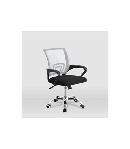 Silla Despacho Giratoria Martina Tapizada En Tejido Transpirable Gris/negro. Alto: 88-98,_1
