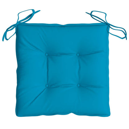 Vidaxl Cojines De Silla De Jardín 4 Uds Tela Oxford Azul 40x40x7 Cm_4