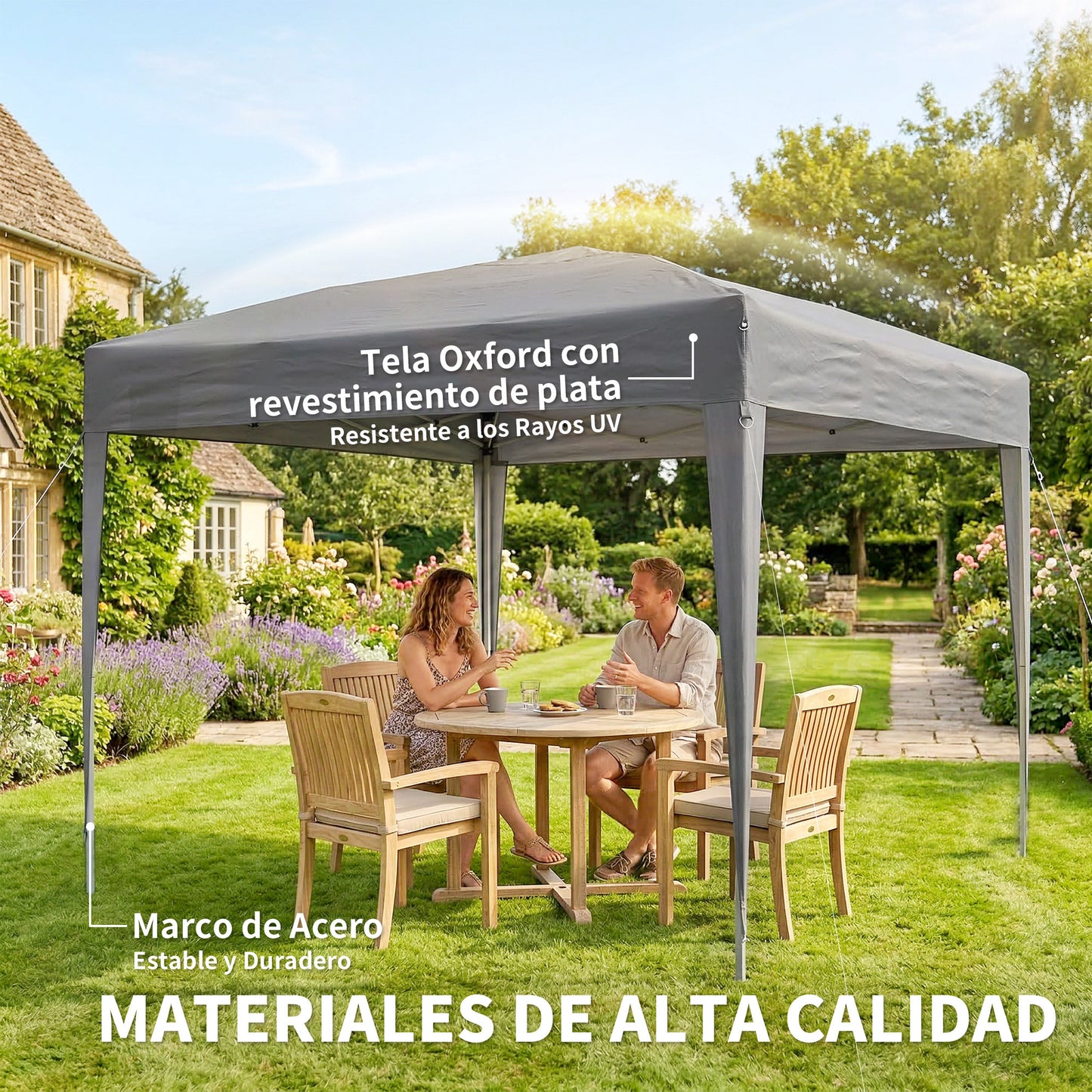 Outsunny Carpa Plegable 3x3 M_3