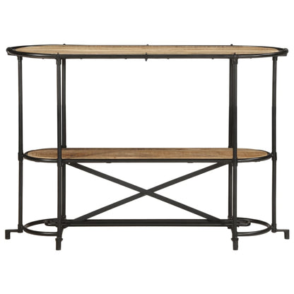 Mesa Consola Madera Maciza De Mango Rugosa 110x42x76 Cm_2