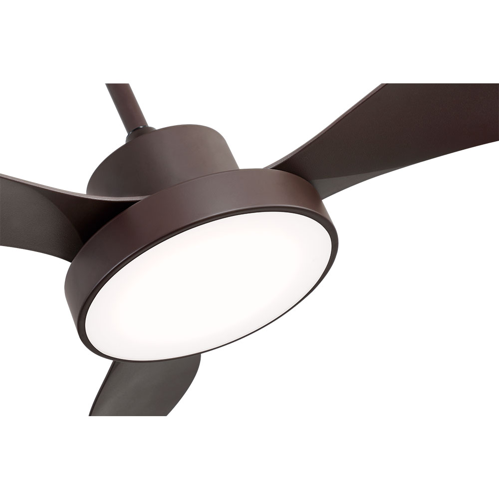 Ventilador Dc Hayate 48w 4080lm Marron 3 Asp 39/54x120x120cm 3000-4000-6000k C/remoto, Memoria Y Temporizador_1