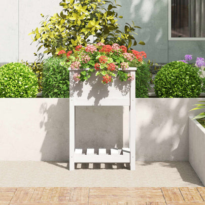 Jardinera De Madera Maciza De Pino Blanco 54x34,5x81 Cm_2