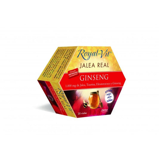 Jalea Real Royal Vit Ginseng Plus 20 viales