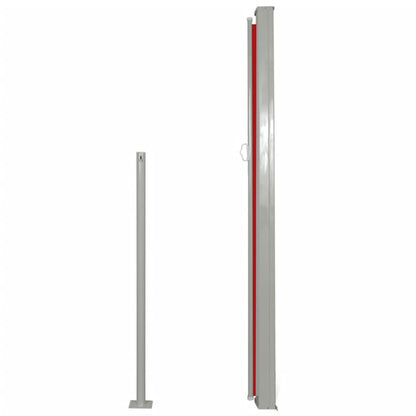 Toldo Lateral De Jardín O Terraza 180x300 Cm Rojo_1