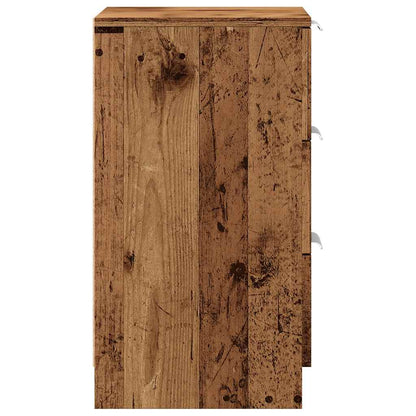 Mesita De Noche Madera De Ingeniería Envejecida 40x36x65 Cm_4
