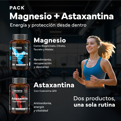 Magnesio Complex 4 En 1 + Astaxantina 8 Mg. Sevens Nutrition. Energía, Músculos, Articulaciones Y Antioxidante Celular_1