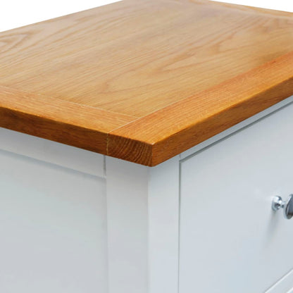 Mesita De Noche De Madera De Roble Maciza 36x30x47 Cm_3