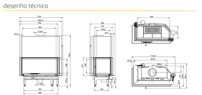 Insertables Con Ventilación A Leña Metlor Modelo Quina 900_4