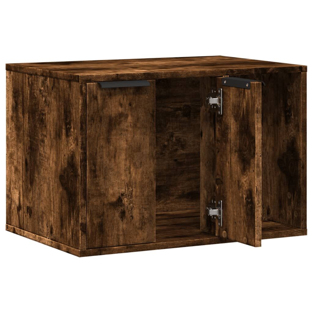 Vidaxl Mueble Arenero Para Gatos Madera Roble Ahumado 60x40x40 Cm_3