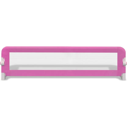 Barandilla De Seguridad Cama De Niño 2 Uds Rosa 150x42 Cm_3