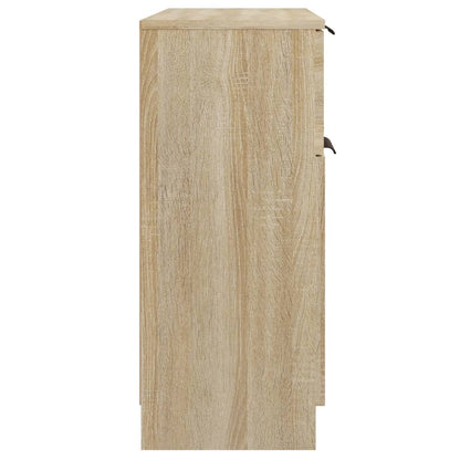 Aparador De Madera Contrachapada Color Roble Sonoma 60x30x70 Cm / Vetonek_0
