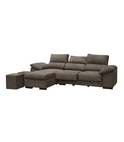 Chaiselongue Reversible Izbor Con Tela Antimanchas Marrón. 295 Cm (ancho) X 155 Cm (fondo) X 100 Cm (alto)._5
