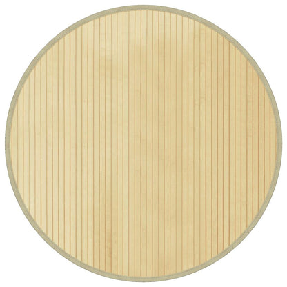 Vidaxl Alfombra Redonda Bambú Color Natural Claro 80 Cm_0