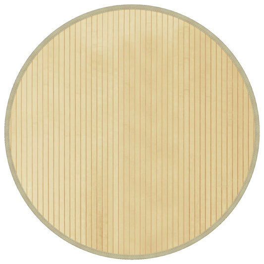 Vidaxl Alfombra Redonda Bambú Color Natural Claro 80 Cm_0