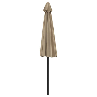 Vidaxl Sombrilla De Balcón Semicircular Palo Aluminio Taupe 270x144cm_3