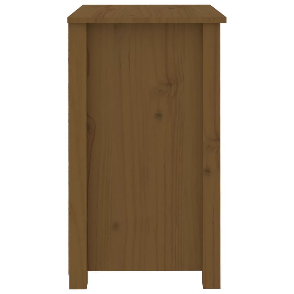 Mesitas De Noche 2 Uds Madera De Pino Marrón Miel 50x35x61,5 Cm_3