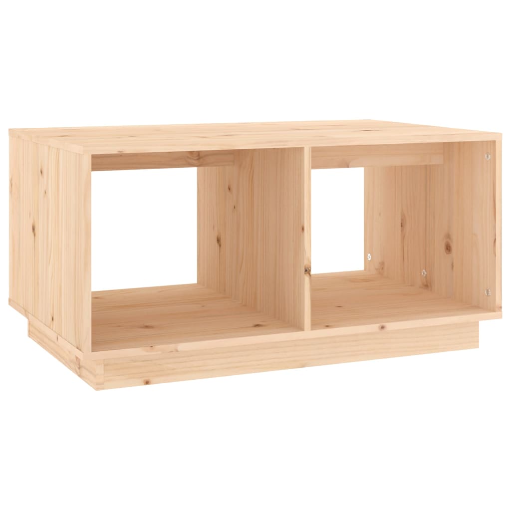 Mesa De Centro De Madera Maciza De Pino 80x50x40 Cm_0