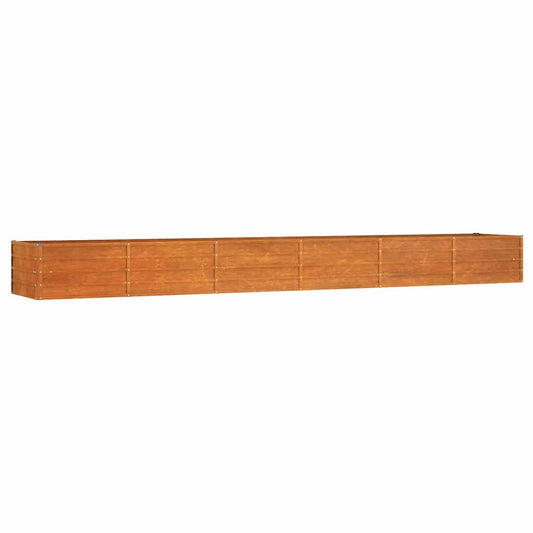 Arriate Oxidado De Acero Corten 480x80x45 Cm_0