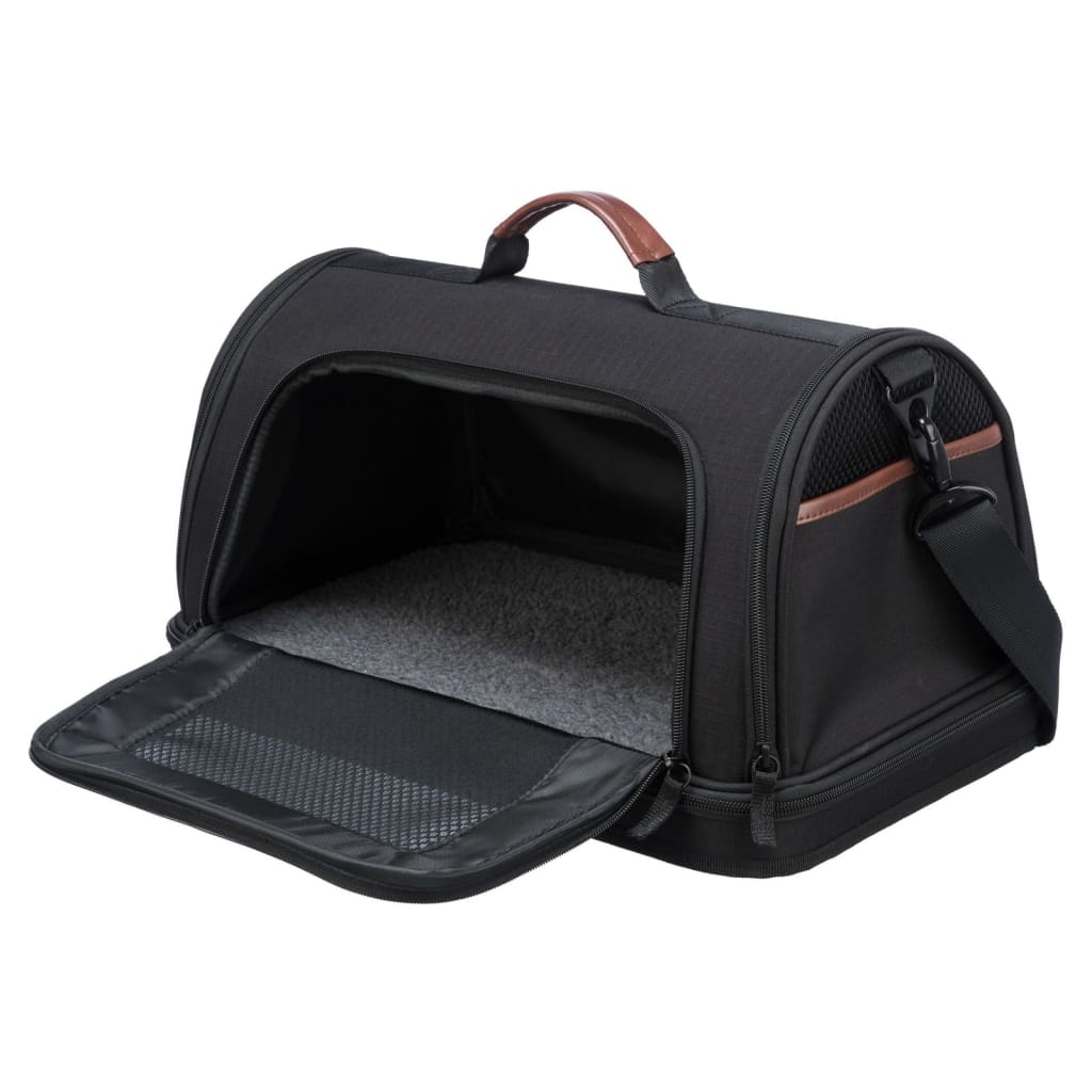 Trixie Bolso Para Transporte Aéreo De Perros Gate Negro 45x28x25 Cm_2