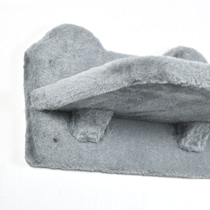 Pawhut Estante De Escalada Para Gatos De Pared Con Hamaca Nido Plataformas Gris_4