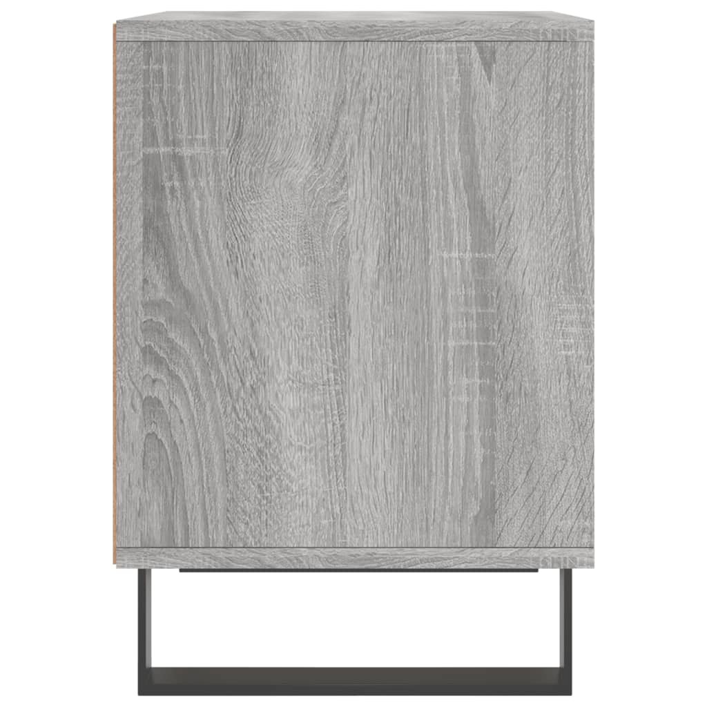 Mesita De Noche Madera De Ingeniería Gris Sonoma 40x35x50 Cm_3