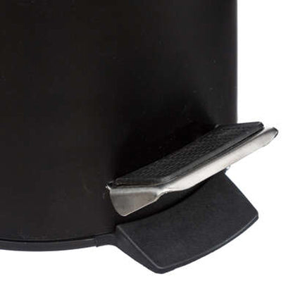 Cubo Pedal 3l Metal Bamboo Negro_1