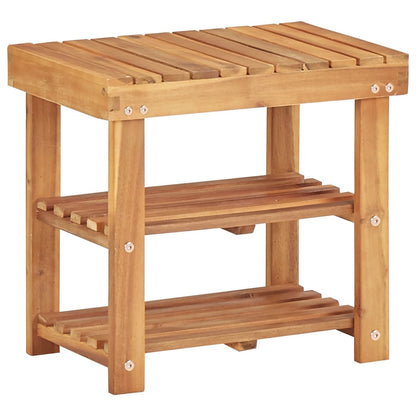 Vidaxl Estantería De Zapatos De Madera Maciza De Acacia 50x32x45 Cm_0