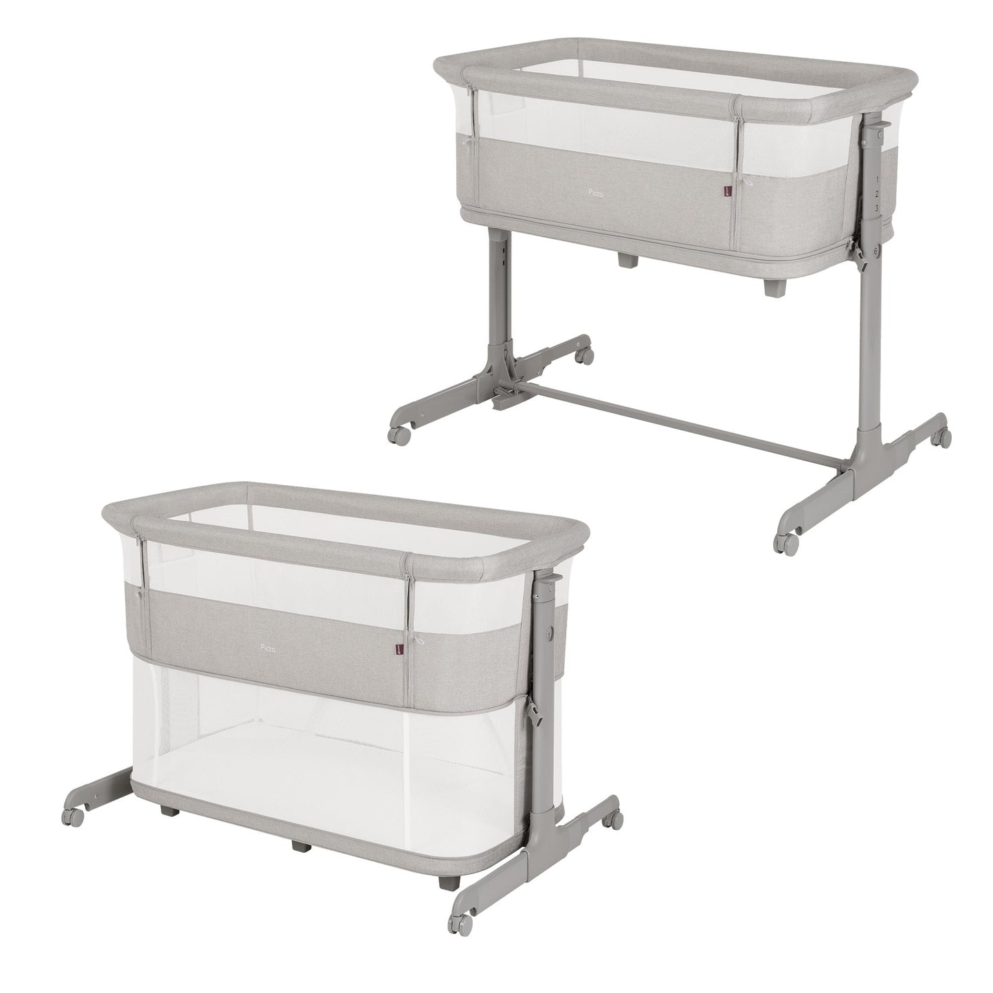 Carrello Minicuna Colecho Y Parque Picto 3 En 1 Tao Grey_0