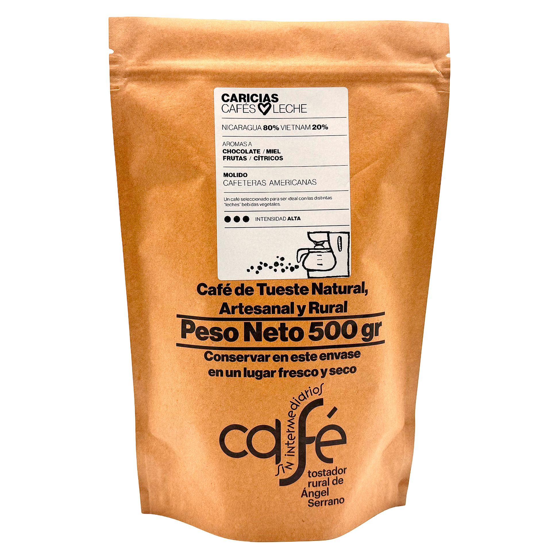 Cafe Sin Intermediarios Café Nicaragua Caricias Molido Americana 500 G_0