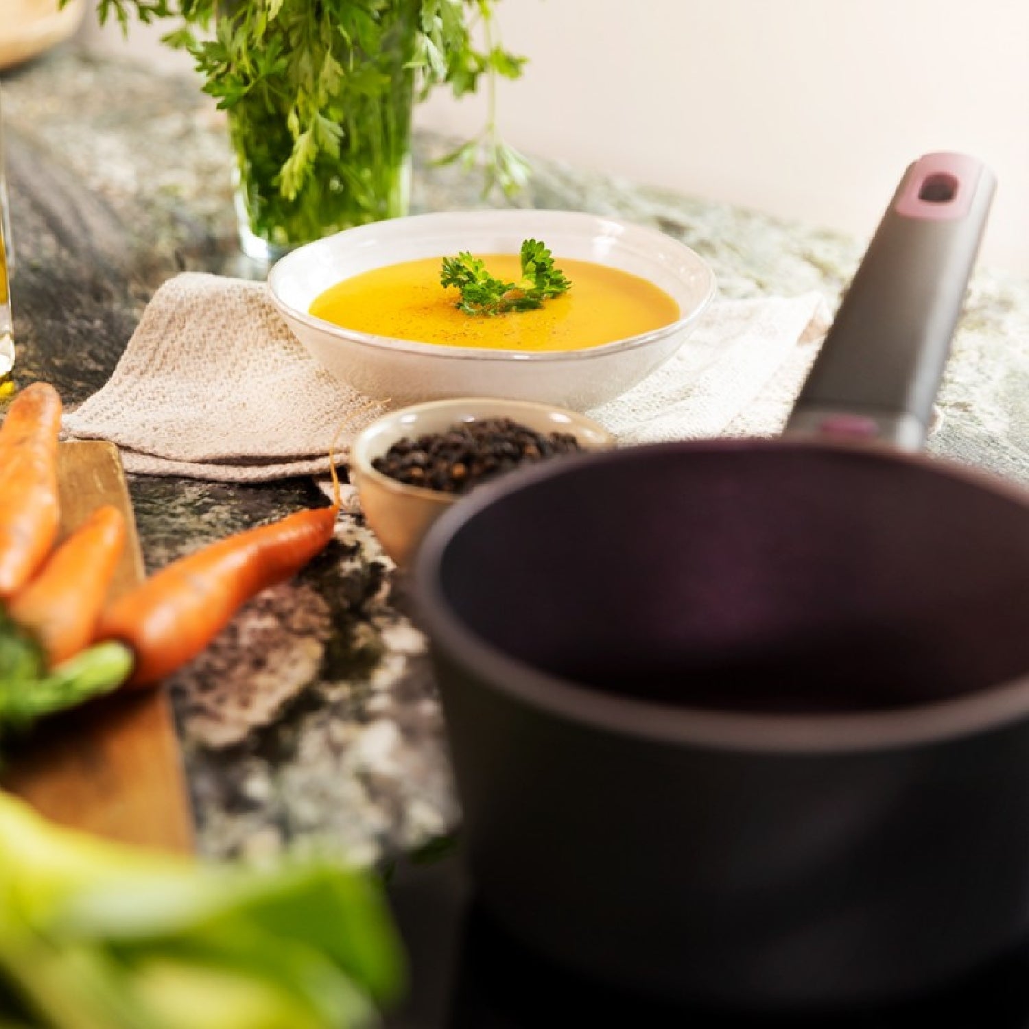 Cazo Polka Experience 16 Pot Titan. Diámetro 16 Cm, Aluminio Fundido, Revestimiento Teflon Select, Apto Para Todo Tipo De Cocinas Y Lavavajillas, Fo_3