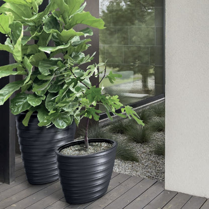Maceta Freze - Oval 55l., Con Depósito, Dimensiones (mm) 593x393x420, Color Gris Claro_4