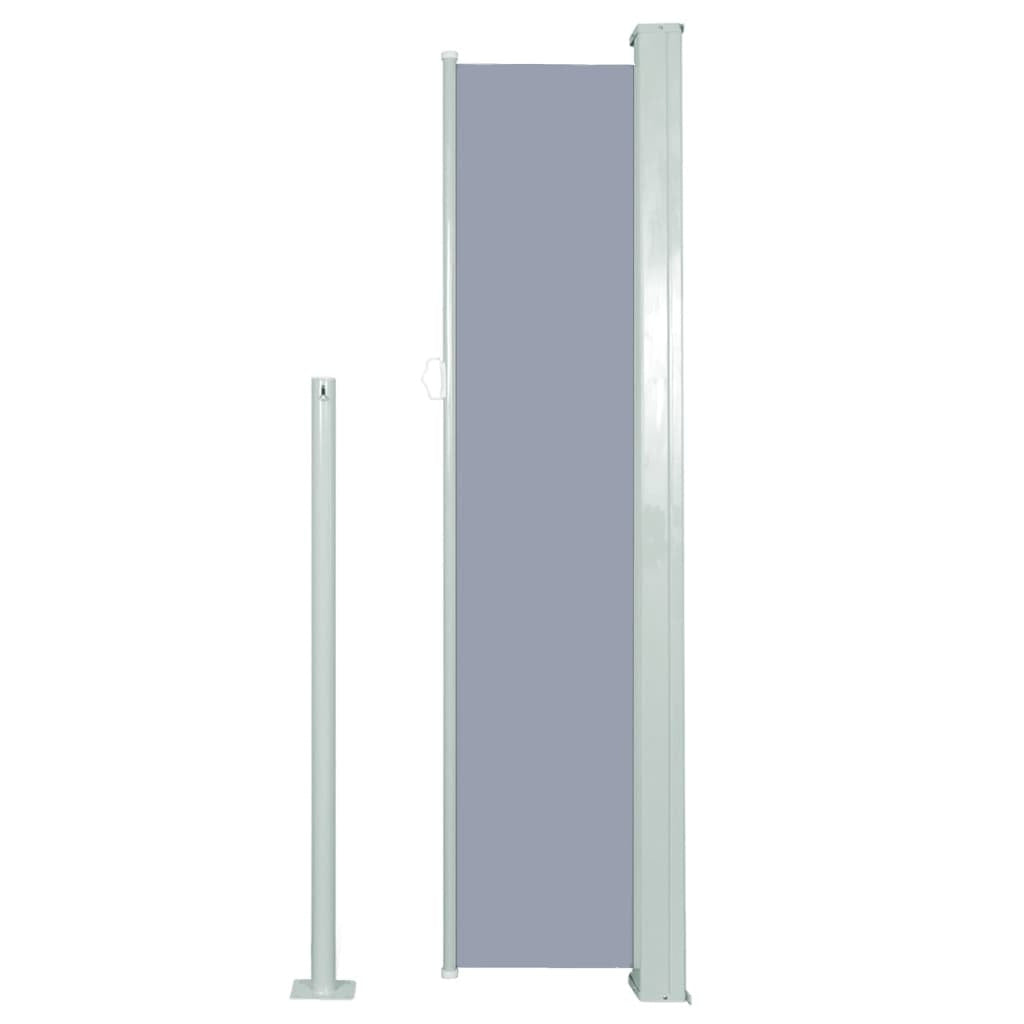Vidaxl Toldo Lateral Retráctil De Jardín Gris 140x300 Cm_3
