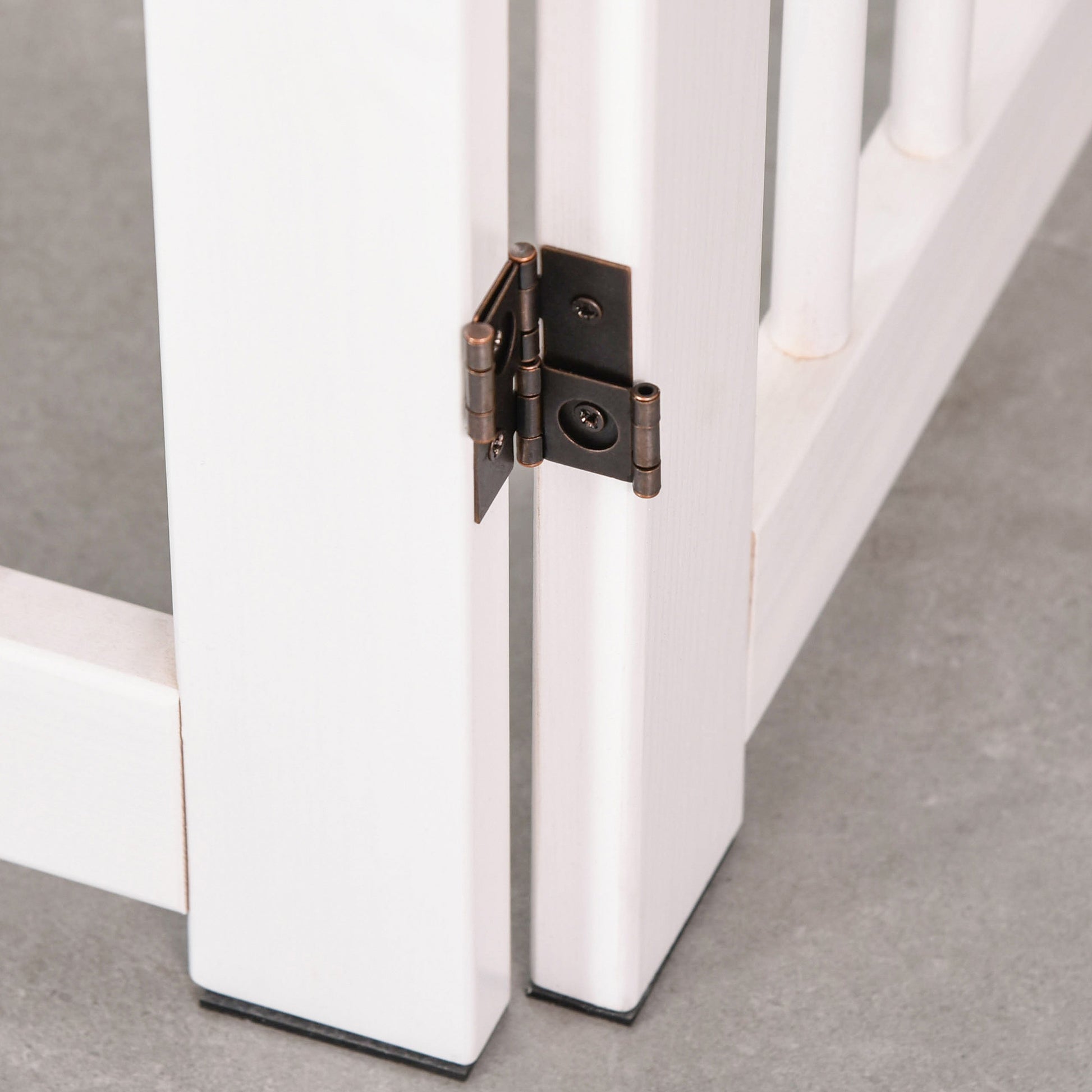 Pawhut Barrera De Seguridad Para Perros Plegable De Madera Con Soporte De Pie_3