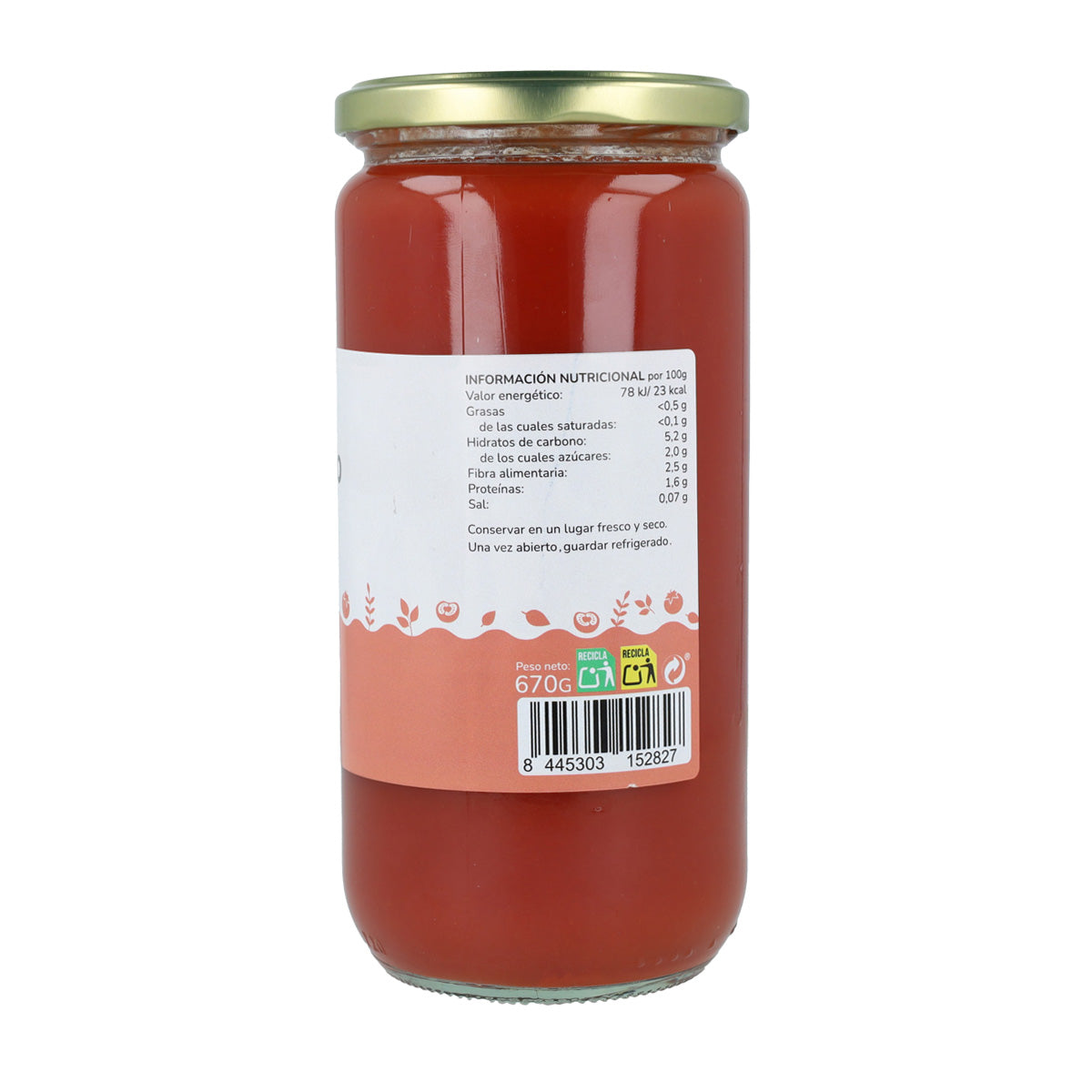 Tomate triturado ECO Planeta Huerto 670 g