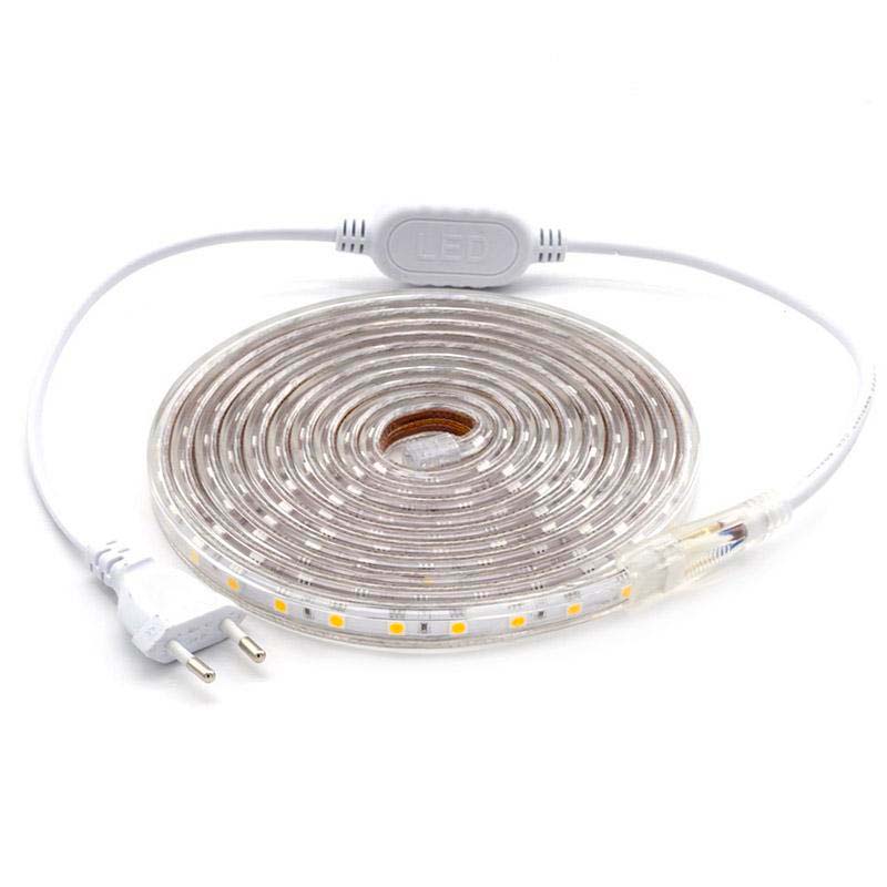 Kit Tira Led 220v Smd5050 Epistar, 60led/m 3 Metros, Blanco Cálido_0