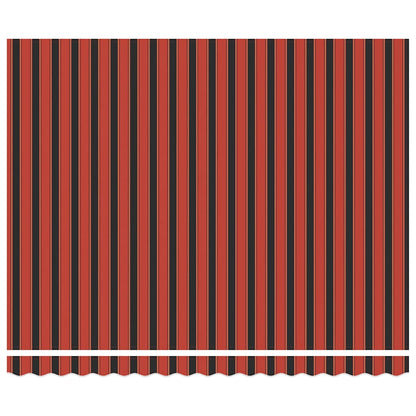 Toldo Retráctil Aluminio Y Tela Naranja Y Marrón 4x3 M_2