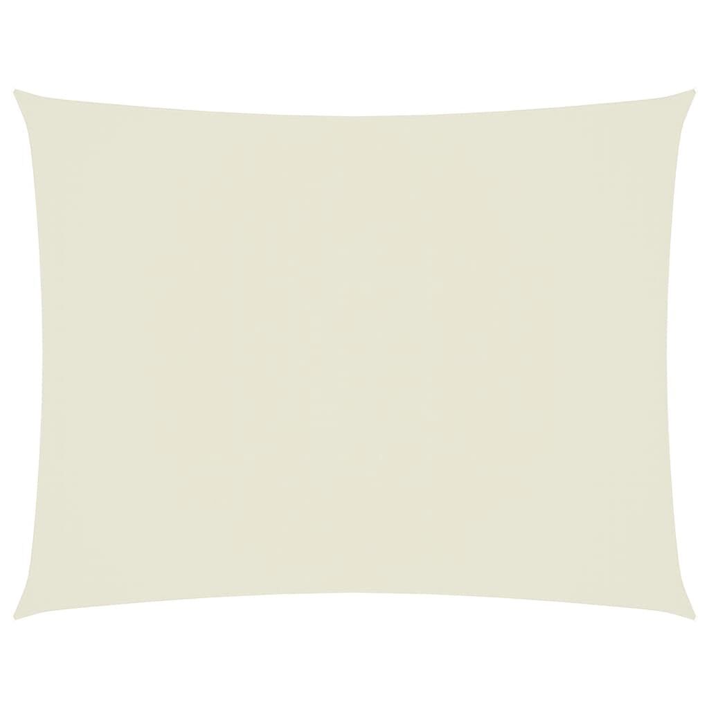 Vidaxl Toldo De Vela Rectangular Tela Oxford Color Crema 6x7 M_0