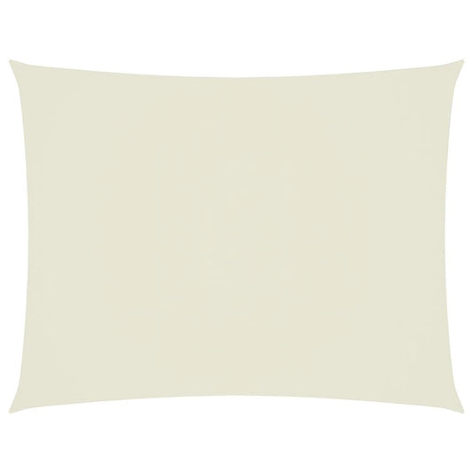 Vidaxl Toldo De Vela Rectangular Tela Oxford Color Crema 6x7 M_0