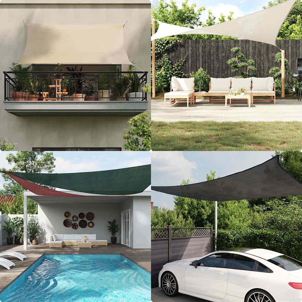 Vidaxl Toldo De Vela Rectangular Hdpe Amarillo 160 G/m² 2x3,5 M_1