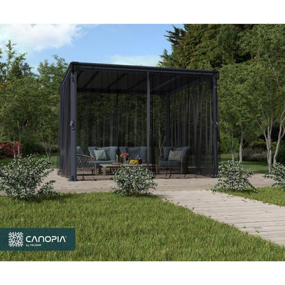 Set Mosquiteras para gazebo cenador Palermo 3000/3500/3600 + Milano 3000 + Martinique 3600 Canopia by Palram