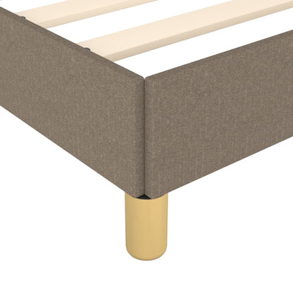 Estructura De Cama Con Cabecero De Tela Gris Taupe 120x200 Cm / Vetonek_1