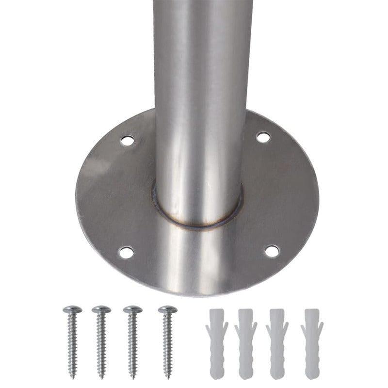 Vidaxl Buzón Con Soporte De Acero Inoxidable_5