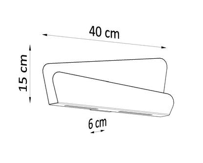 Aplique De Pared Bascia Blanco, G9_4