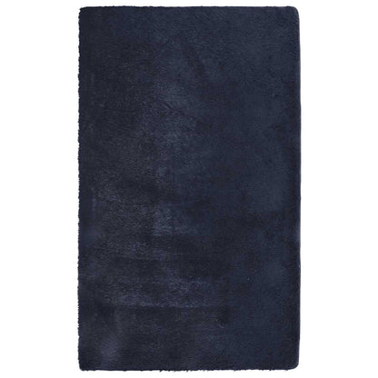 Vidaxl Alfombra De Pelo Largo Navarra Azul Marino 80x150 Cm Poliéster_0